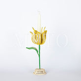 Tulip Candle Holder Yellow