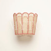 Scalloped Bucket Container Pink