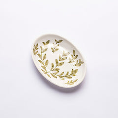 SM Oval Platter FERN Moss